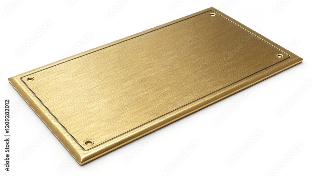 Gold Brushed Metal Rectangular Plate 3D Render, Blank Sign, Empty, Gold Texture, Mockup Gold plate, brushed metal Gold Brushed Metal Rectangular Plate 3D Render, Blank Sign, Empty, Gold Texture, Mockup Gold plate, brushed metal