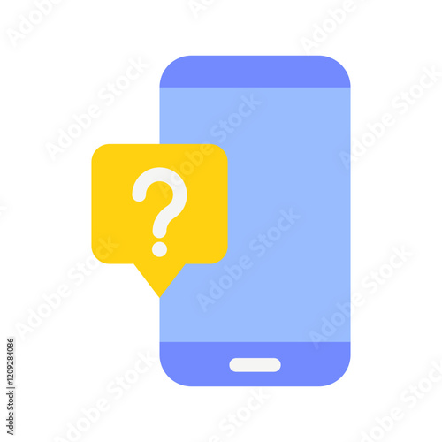 smartphone costumer service flat style