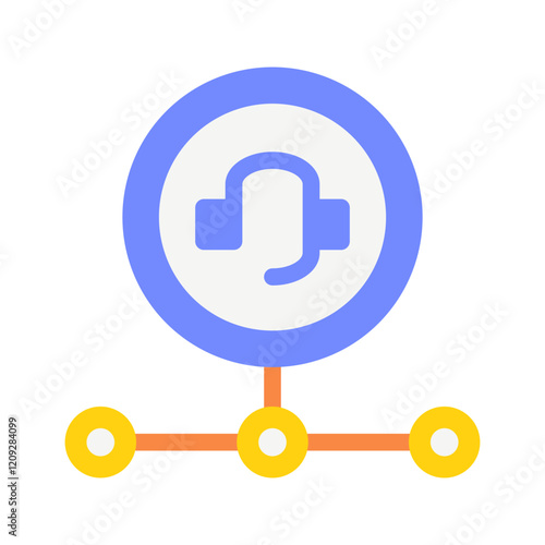 costumer service tracking flat style