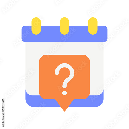calendar costumer service flat style