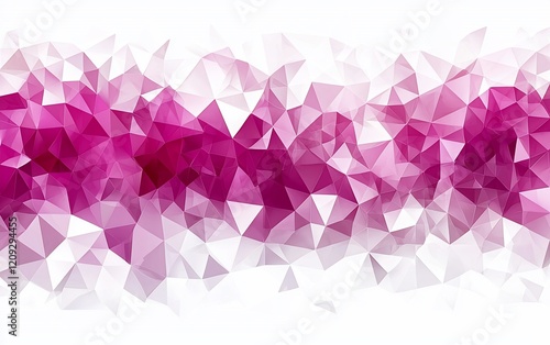 Wallpaper Mural Abstract pink and white geometric low poly background. Torontodigital.ca