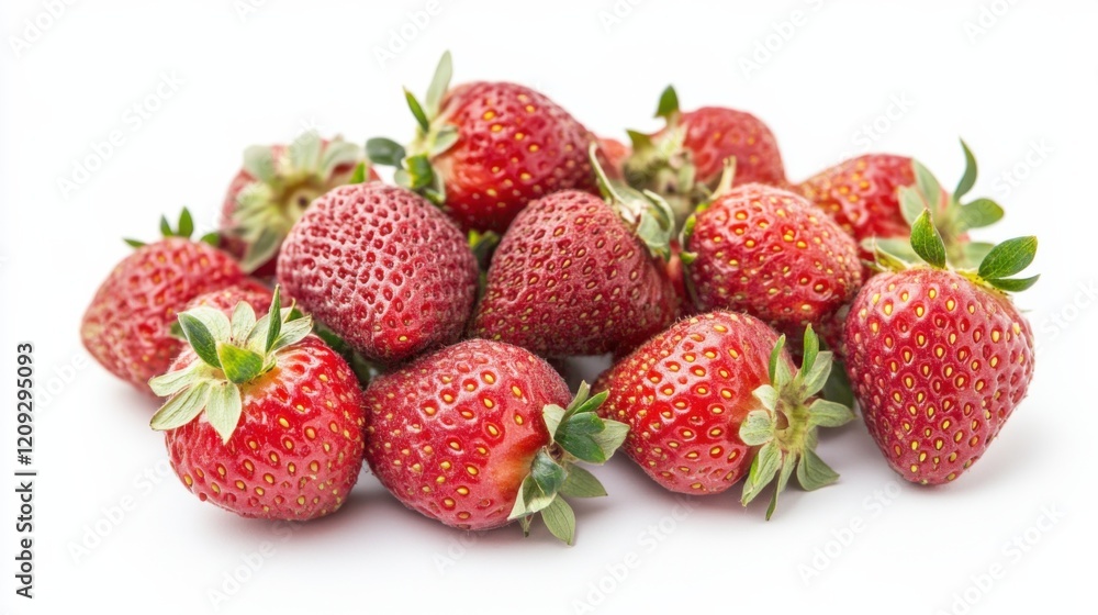 A bunch of ripe, sweet strawberries with their bright red color and tiny seeds, Each strawberry’s fresh texture and vibrant color captured in exquisite detail A bunch of ripe, sweet strawberries with their bright red color and tiny seeds, Each strawberry’s fresh texture and vibrant color captured in exquisite detail