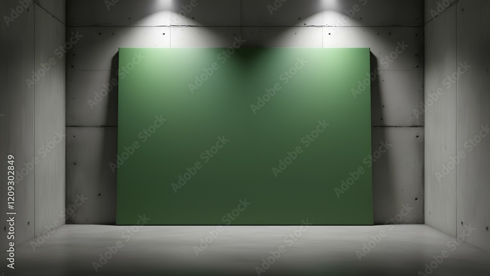 custom made wallpaper toronto digitalMinimal Industrial Green Canvas
