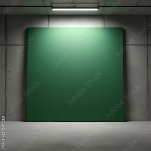 Wallpaper Mural Minimal Industrial Green Canvas Torontodigital.ca