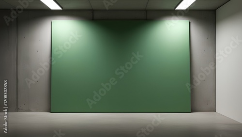 Wallpaper Mural Minimal Industrial Green Canvas Torontodigital.ca