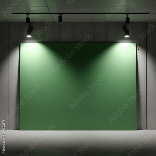 Wallpaper Mural Minimal Industrial Green Canvas Torontodigital.ca