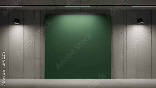 Wallpaper Mural Minimal Industrial Green Canvas Torontodigital.ca