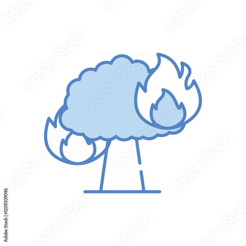 Wildfire vector icon