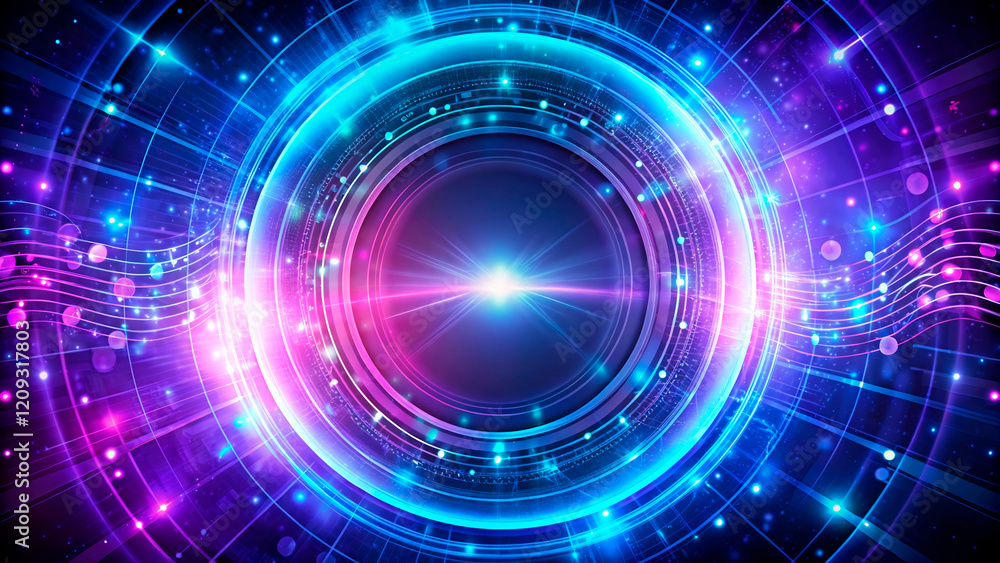 abstract background with glowing circles abstract background with glowing circles