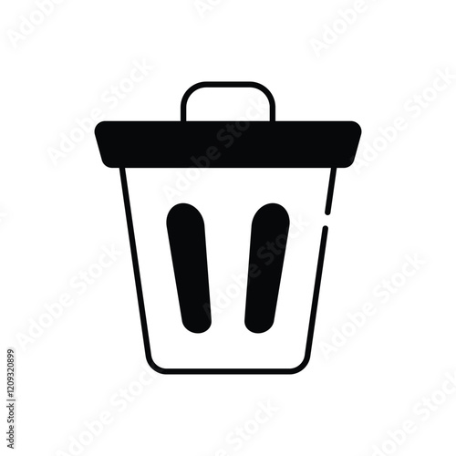 Compost bin vector icon