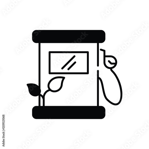 Eco Fuel vector icon