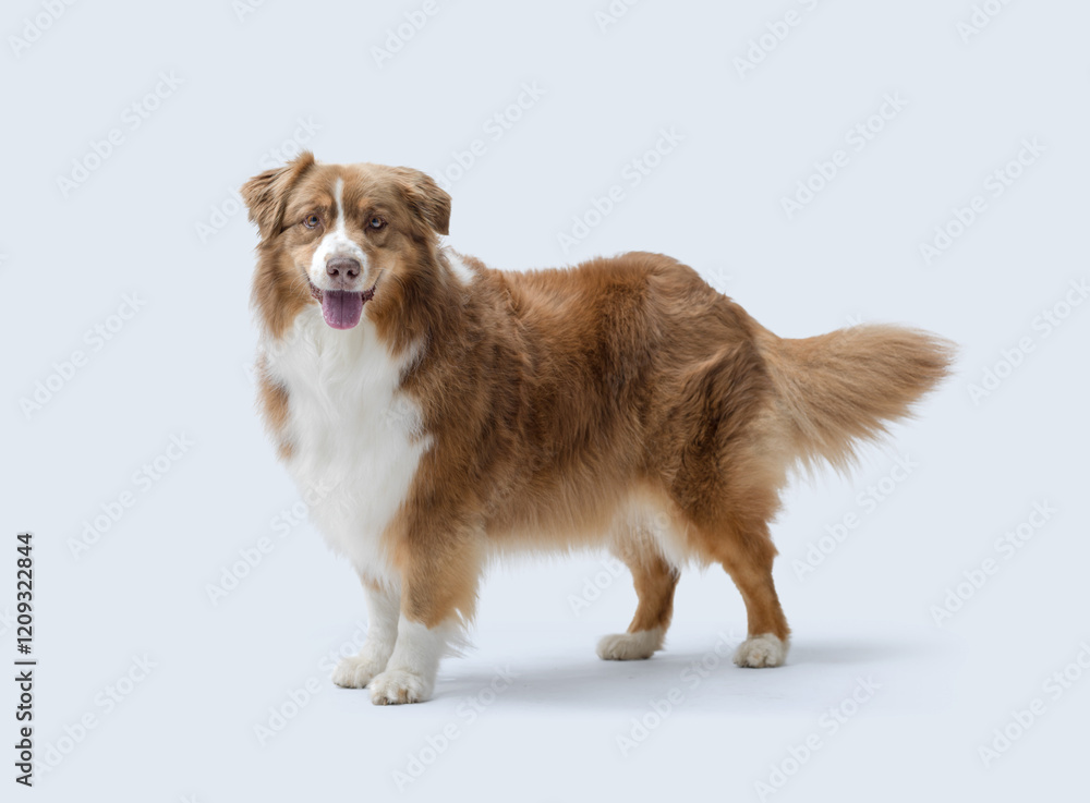 Fototapeta premium Portrait of a healthy Australian Sheperd dog