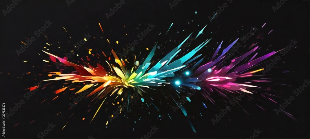 Fototapeta premium fireworks on the night sky