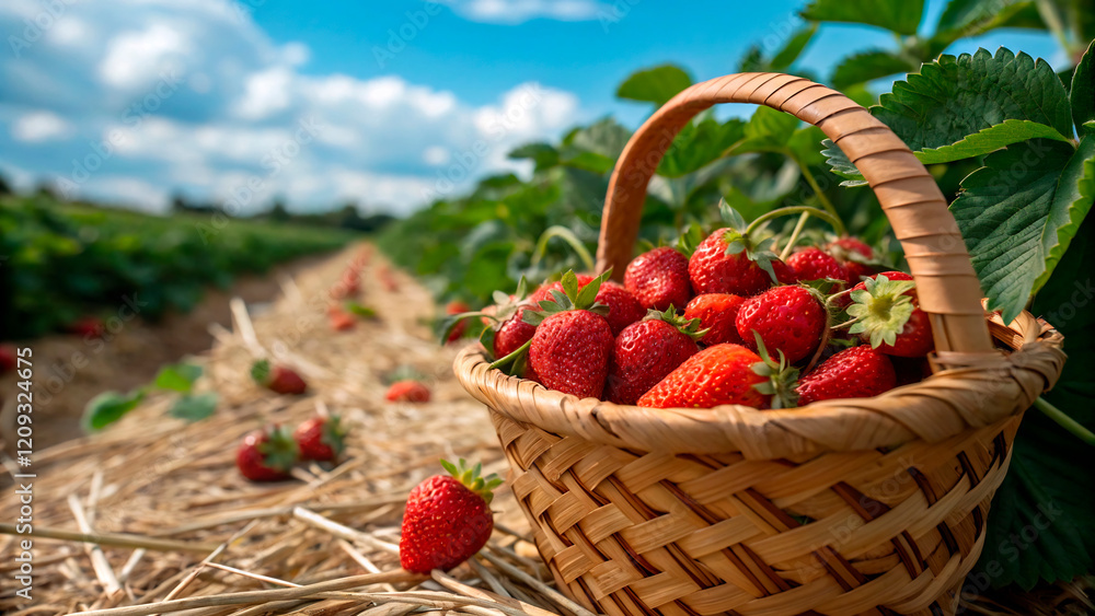 basket of strawberries 1 basket of strawberries 1