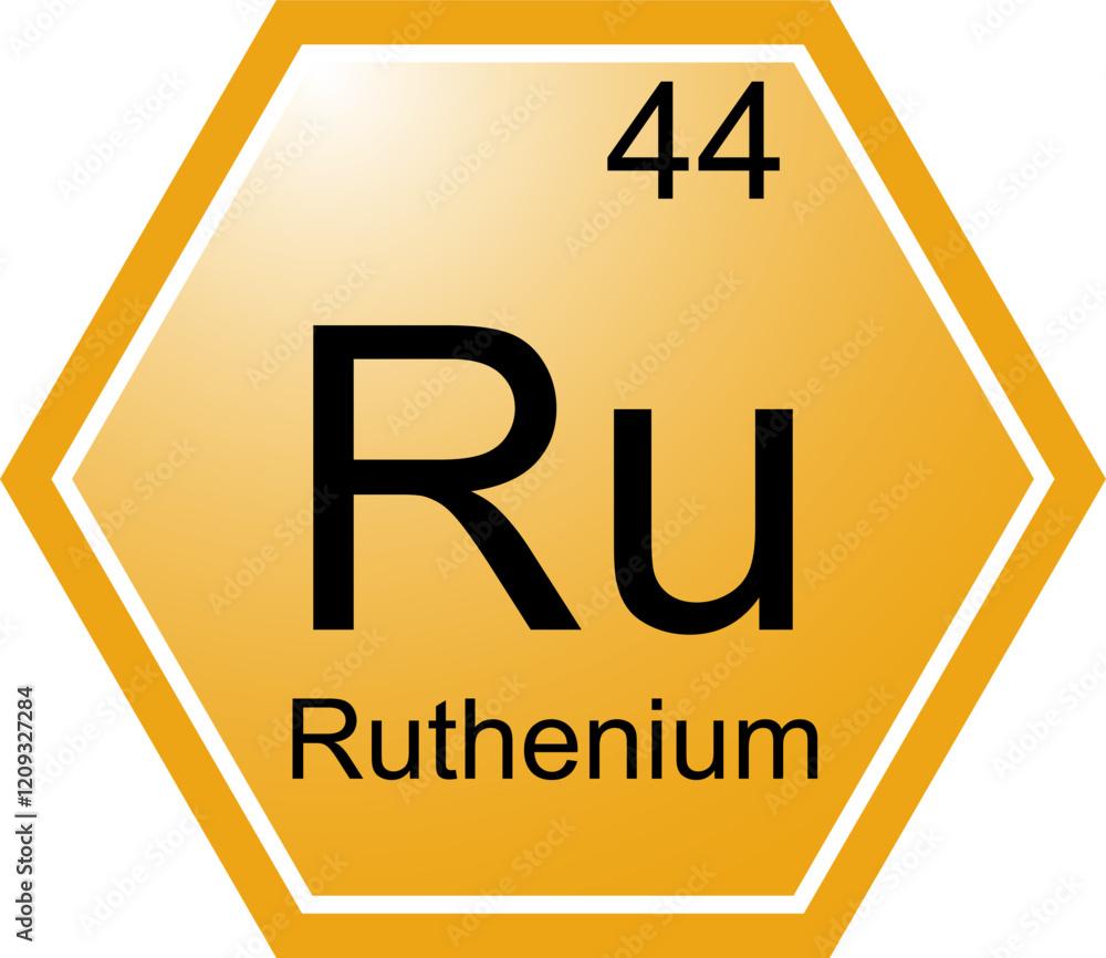 The symbol of the chemical element Ru is Ruthenium.