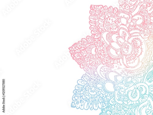 Wallpaper Mural Pastel Mandala Design Artistic Floral Pattern Torontodigital.ca