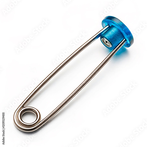 safety pin isolated on white background photo