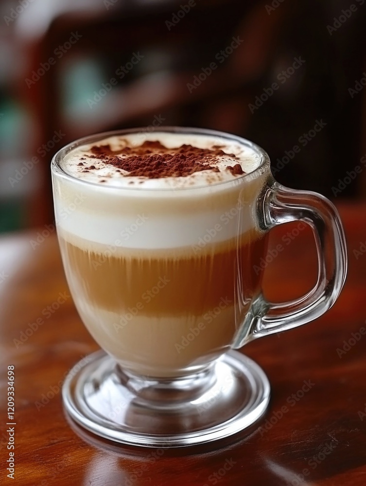 Obraz premium Coffee on Wooden Table