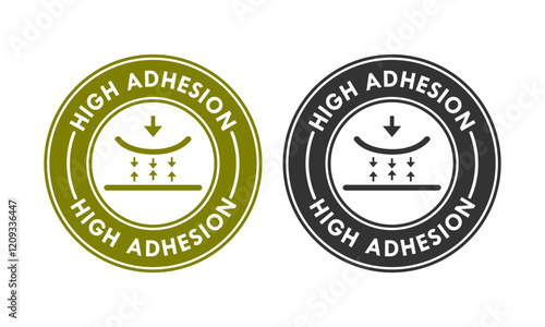 High Adhesion badge logo template illustration