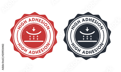 High Adhesion badge logo template illustration