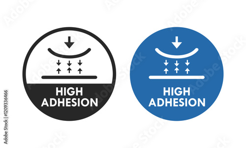 High Adhesion badge logo template illustration