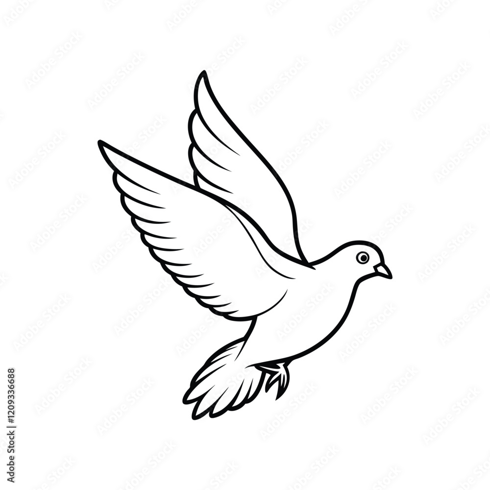 flying pigon bird.eps flying pigon bird.eps