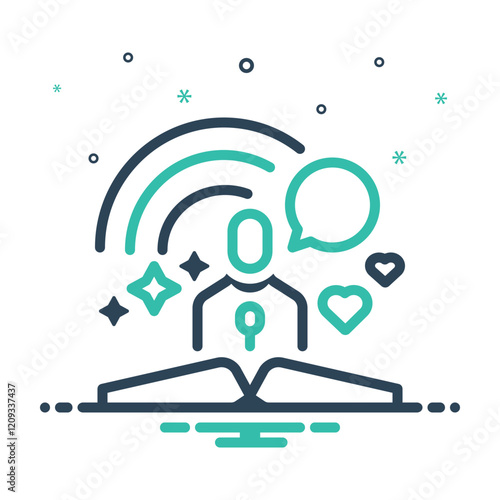 Mix icon for storytelling