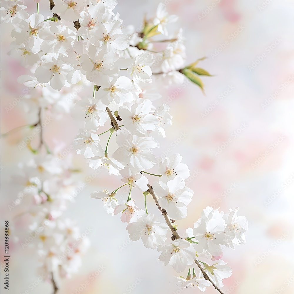 An elegant seamless pattern displaying delicate cherry blossoms against a soft pastel background, exuding a sense of tranquility and beauty. An elegant seamless pattern displaying delicate cherry blossoms against a soft pastel background, exuding a sense of tranquility and beauty.