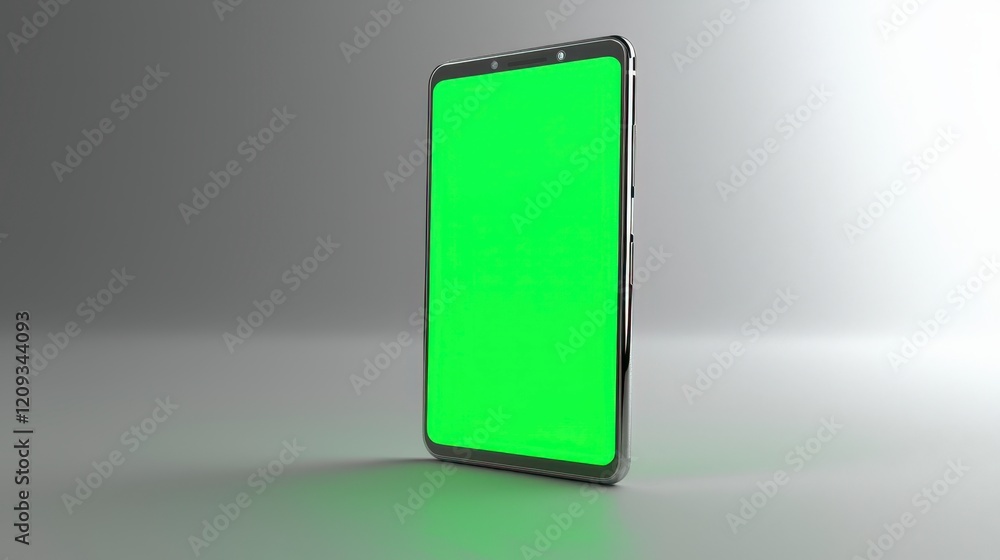 Modern tablet with green screen isolated on white background. Modern tablet with green screen isolated on white background.