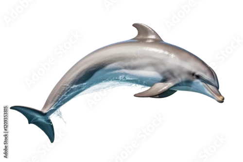 Obraz jumping dolphin isolated on white