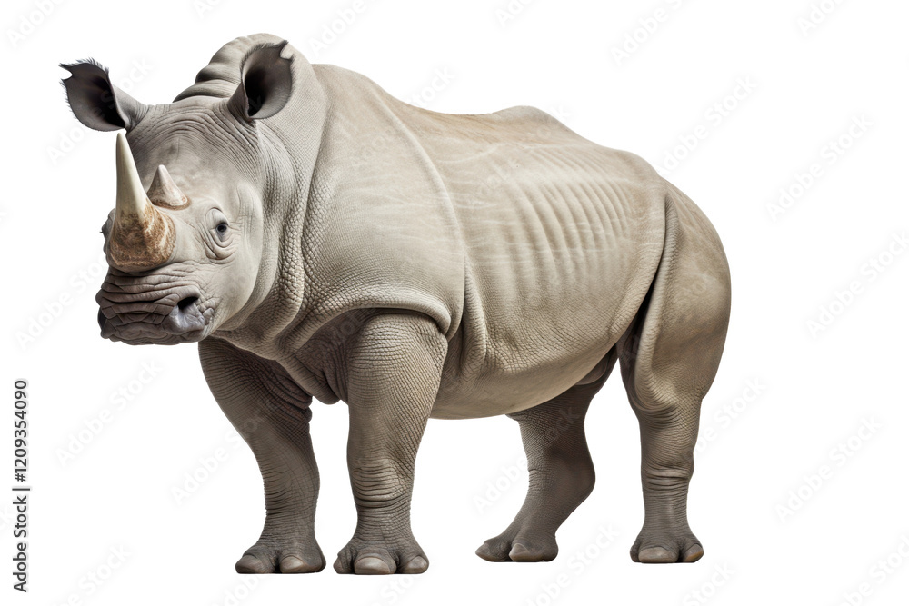 Fototapeta premium rhino isolated on white or transparent png