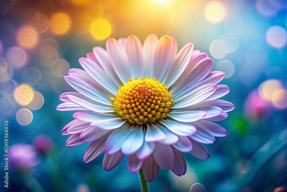 Delicate Daisy Bloom: Shallow Depth of Field Macro Photography Delicate Daisy Bloom: Shallow Depth of Field Macro Photography