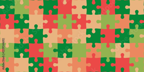 Jigsaw puzzle game seamless background