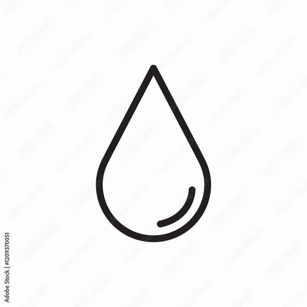 water drop liquid fluid icon vector sign water drop liquid fluid icon vector sign