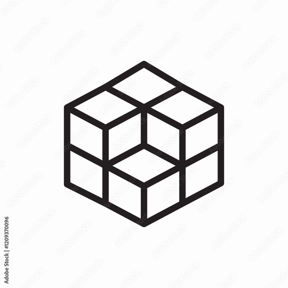 cube box package 3d icon vector sign cube box package 3d icon vector sign