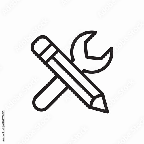 tools repair maintenance service icon vector sign