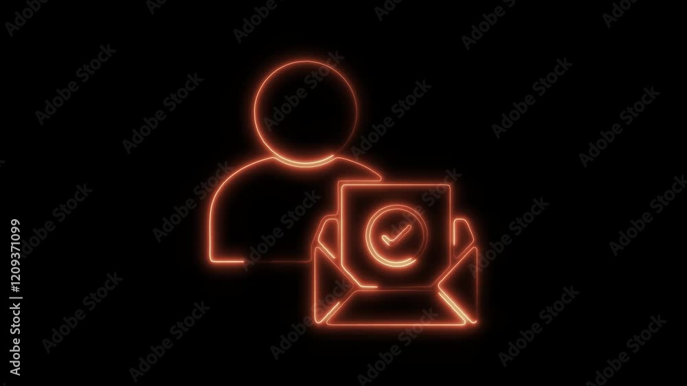 Glowing Neon Appointment Icon, Symbol of Scheduling and Time Management, HD Video Motion Graphic Animation on Black Background Glowing Neon Appointment Icon, Symbol of Scheduling and Time Management, HD Video Motion Graphic Animation on Black Background