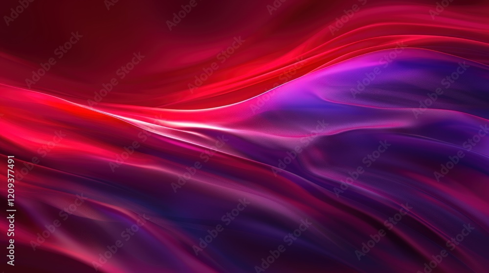Obraz premium Abstract Red and Purple Swirls: A Digital Painting of Flowing Hues