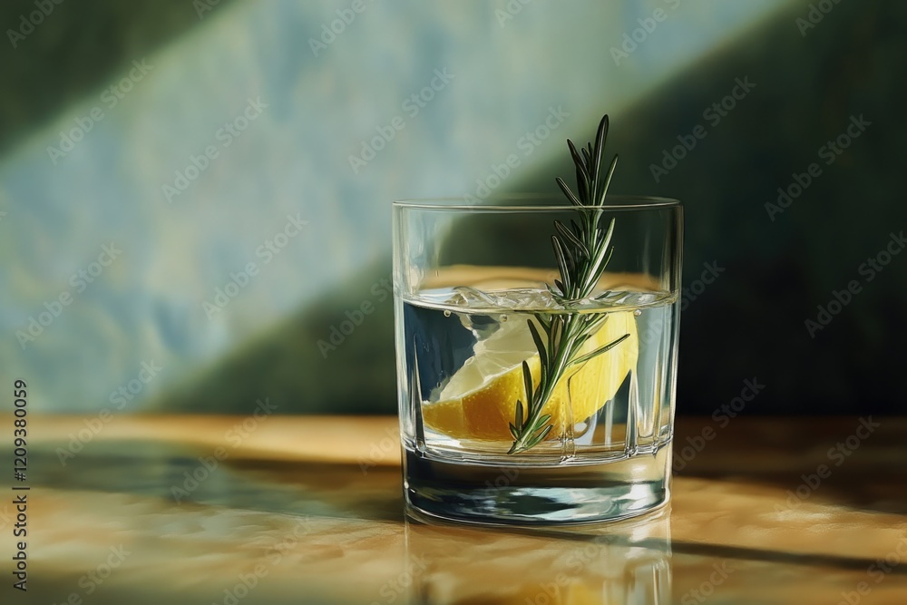 Water with Lemon and Rosemary Water with Lemon and Rosemary