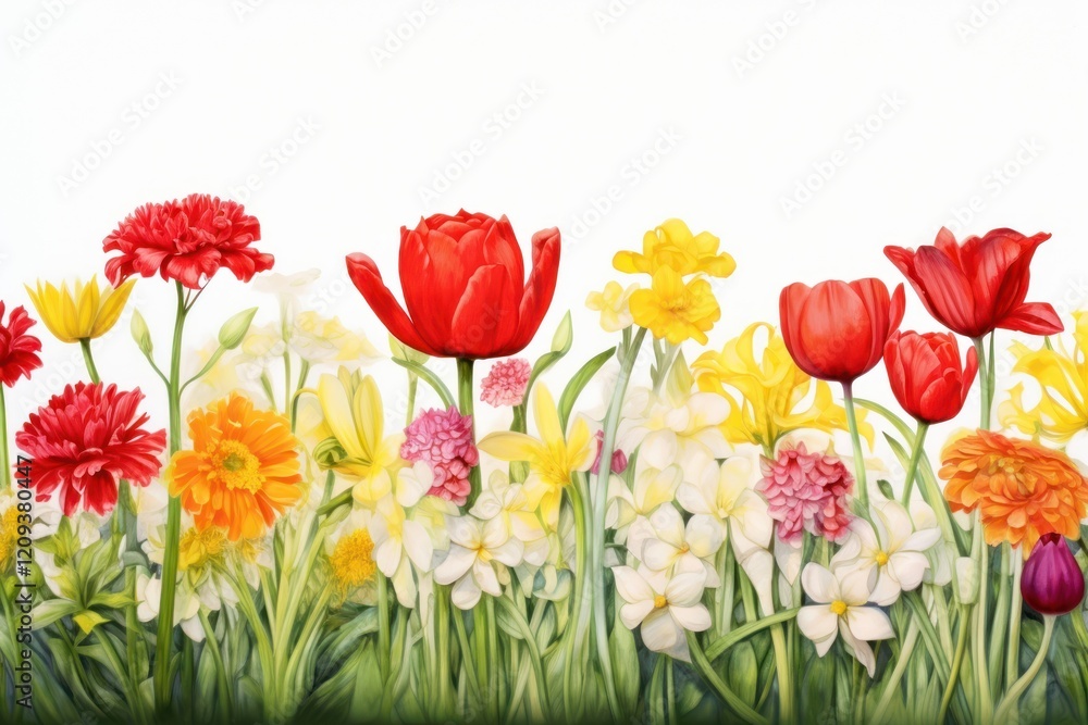Fototapeta premium Tulip carnation outdoors flower