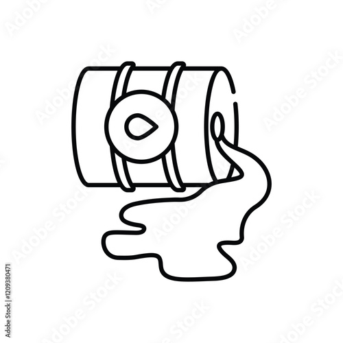 Oil spill vector icon