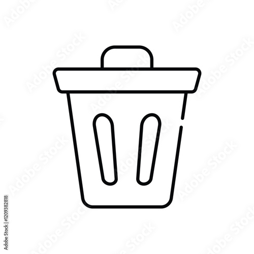 Compost bin vector icon