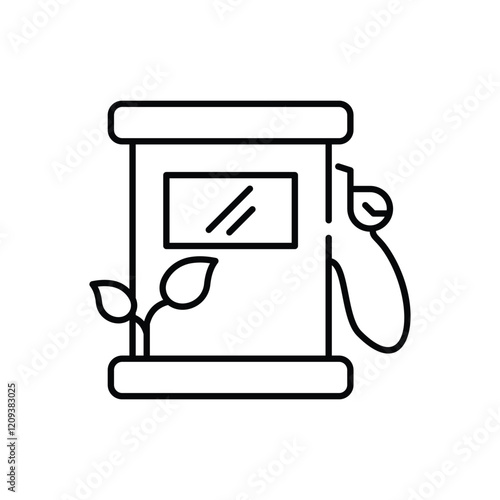 Eco Fuel vector icon
