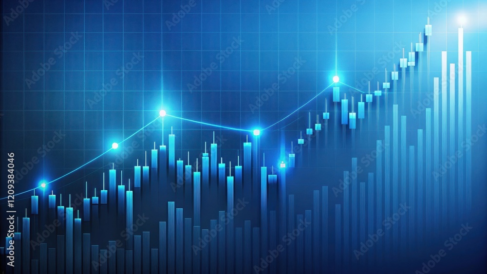 Illuminating Upward Trend Financial Growth Chart Showing Positive Momentum and Investment Success Illuminating Upward Trend Financial Growth Chart Showing Positive Momentum and Investment Success