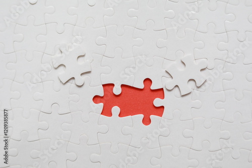 The frame of the puzzle for text.