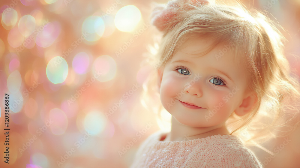 A smiling baby radiates joy, capturing the essence of innocence and warmth in a tender moment A smiling baby radiates joy, capturing the essence of innocence and warmth in a tender moment
