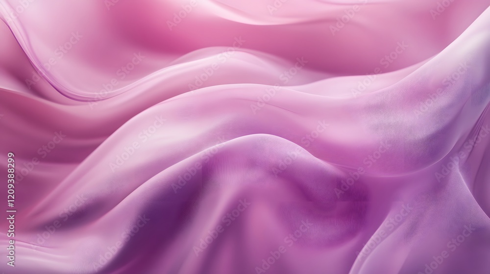 Fototapeta premium Soft Pink Fabric Drapery with Gentle Waves and Flowing Textures