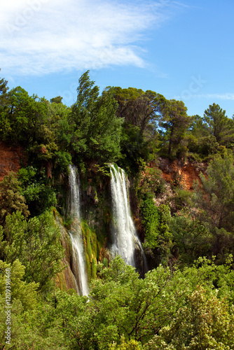 Waterfall at Sillans-la-Cascade, Var, Provence-Alpes-Côte d'Azur photo