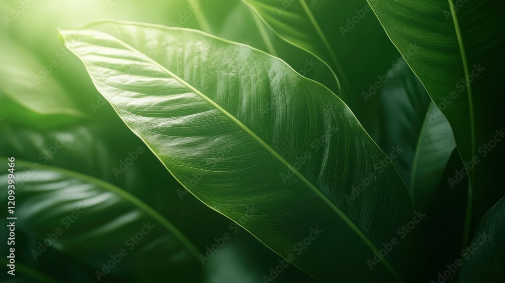 A high-resolution macro image of a fresh green leaf with visible textures and a soft matte finish. Subtle light and shadow bring out the natural veins in vivid detail. Photorealistic 4K quality. A high-resolution macro image of a fresh green leaf with visible textures and a soft matte finish. Subtle light and shadow bring out the natural veins in vivid detail. Photorealistic 4K quality.