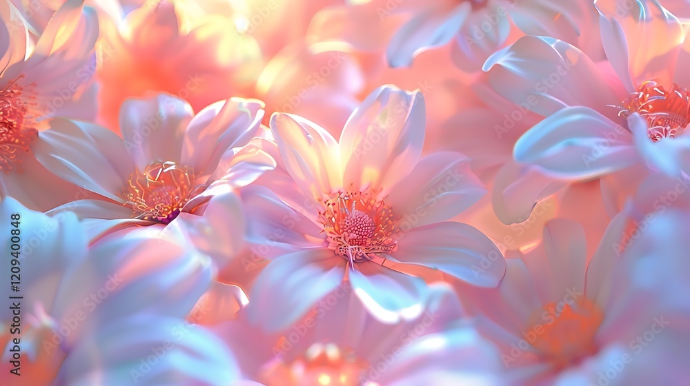 A collection of glowing flowers with vibrant luminous petals radiating soft light, arranged on a pristine white background with intricate details. 8k UHD, suitable for high-quality printing A collection of glowing flowers with vibrant luminous petals radiating soft light, arranged on a pristine white background with intricate details. 8k UHD, suitable for high-quality printing